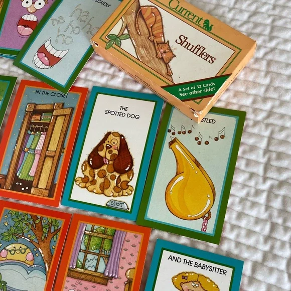 VINTAGE 1982 CURRENT INC SHUFFLERS COLOR CODED EDUCATIONAL CARDS - Picture 1 of 6